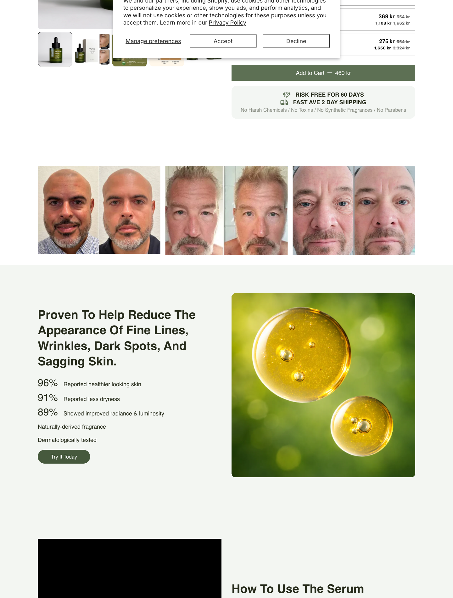 Vynelab PDP buy-box with subscription tier